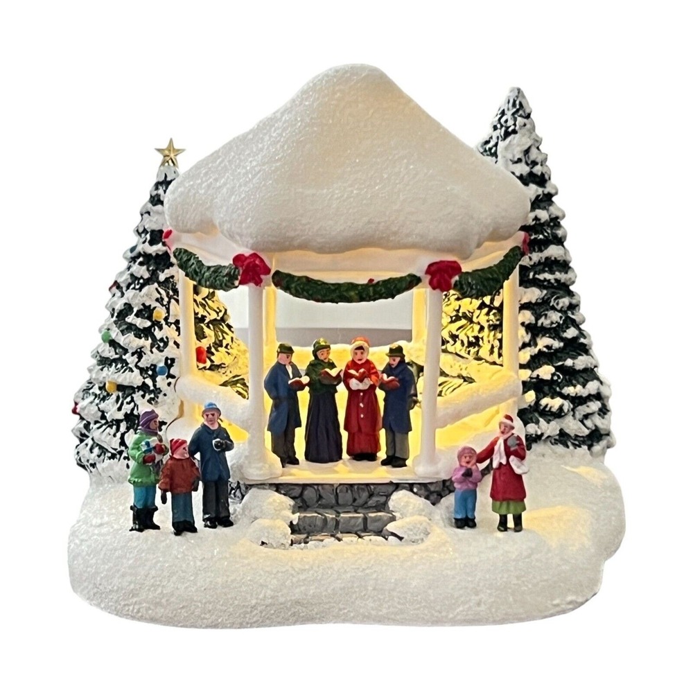 Thomas Kinkade Teleflora 2023 Sweet Sounds of Christmas Lighted Gazebo NOS